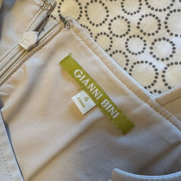 Gianni Bini Mini Dress - Ruffle Style - Cream Color/Lightly Used - Picture 3 of 3